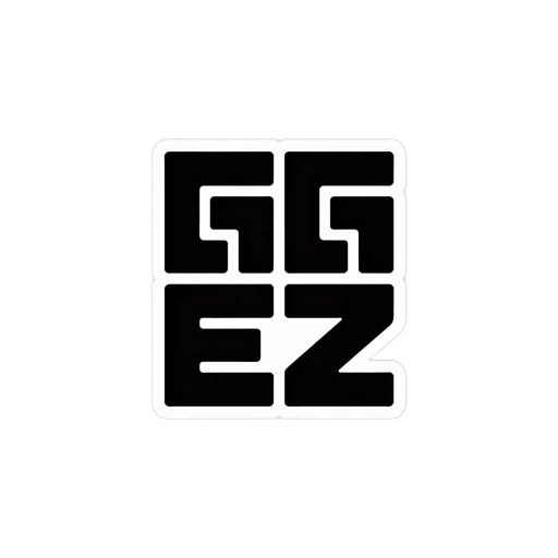 Bold Gamer GG EZ Sticker