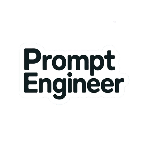 Bold Prompt Engineer Vinyl Sticker
