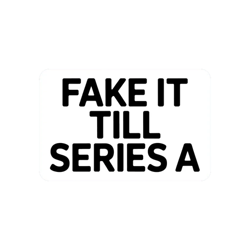 Motivational Startup Quote Vinyl Sticker