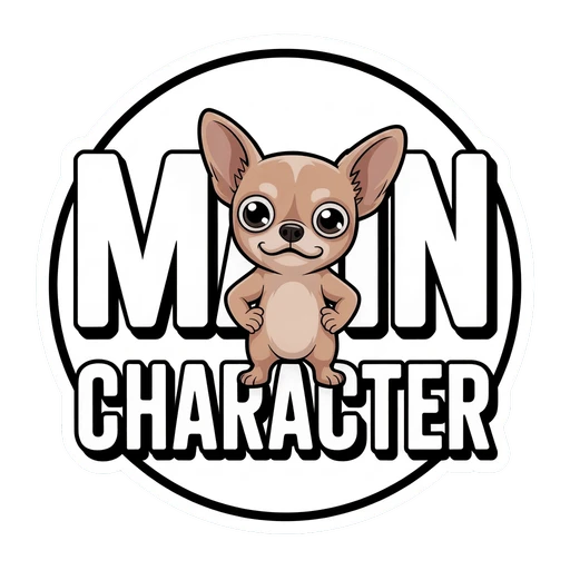 Cute Chihuahua Main Character Sticker
