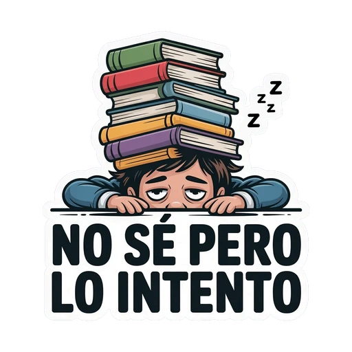 Funny Student Books Vinyl Sticker