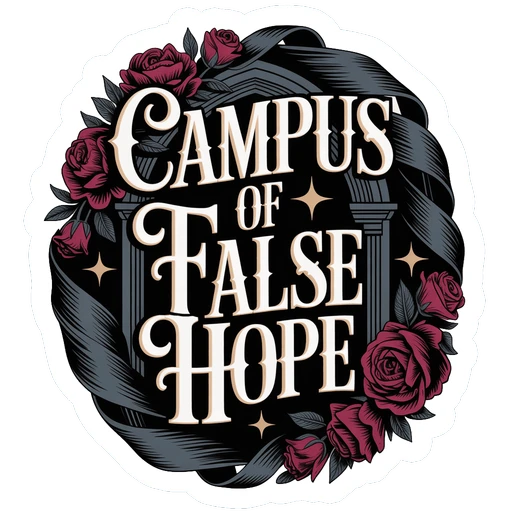 Campus of False Hope Gothic Academia Sticker