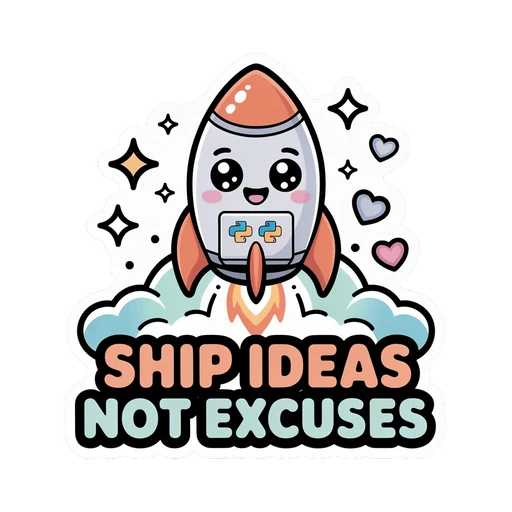 Cute Rocket Ship Ideas Not Excuses Motivational Vinyl Sticker