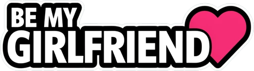 Will You Be My Girlfriend Sticker Car Decal for Rear Window