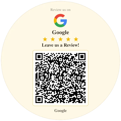 Google Review QR Code Sticker, Custom Vinyl Waterproof