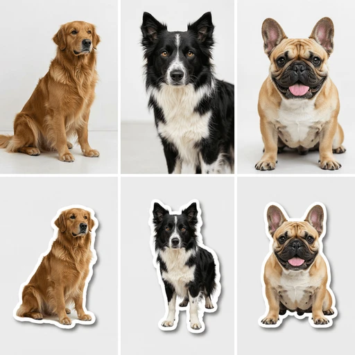 Custom Dog Stickers - Personalized Vinyl Pet Decals