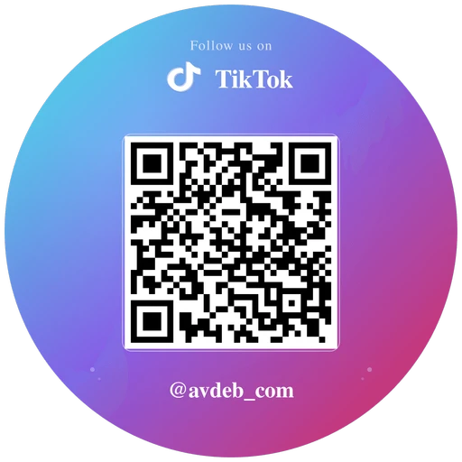 Custom TikTok QR Code Sticker Vinyl