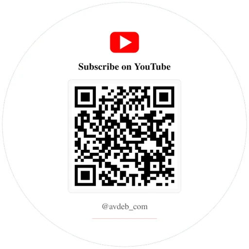 YouTube Subscribe QR Code Sticker, Custom Vinyl